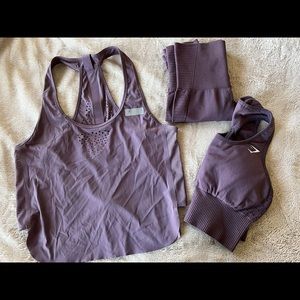 Gymshark set - faded purple